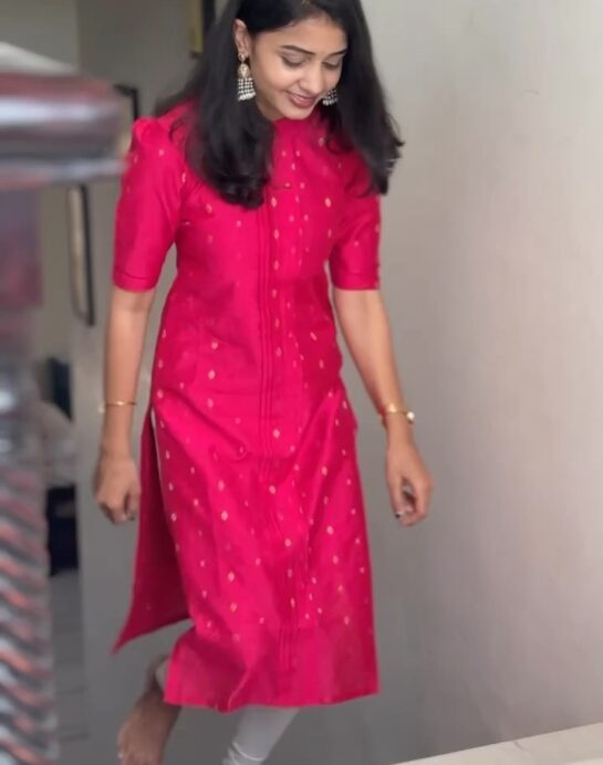 Raw Silk Kurti - Image 3