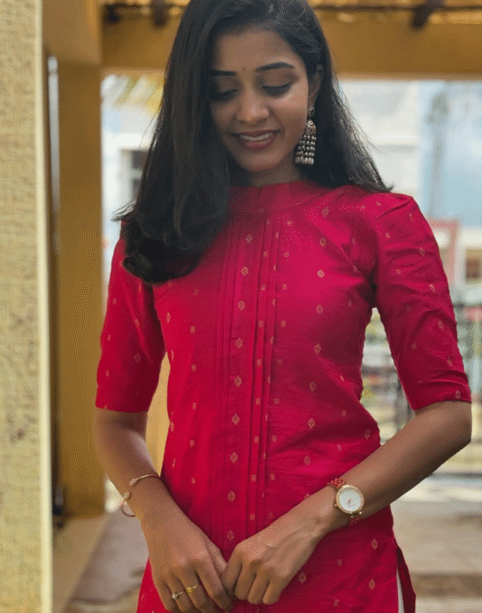 Raw Silk Kurti